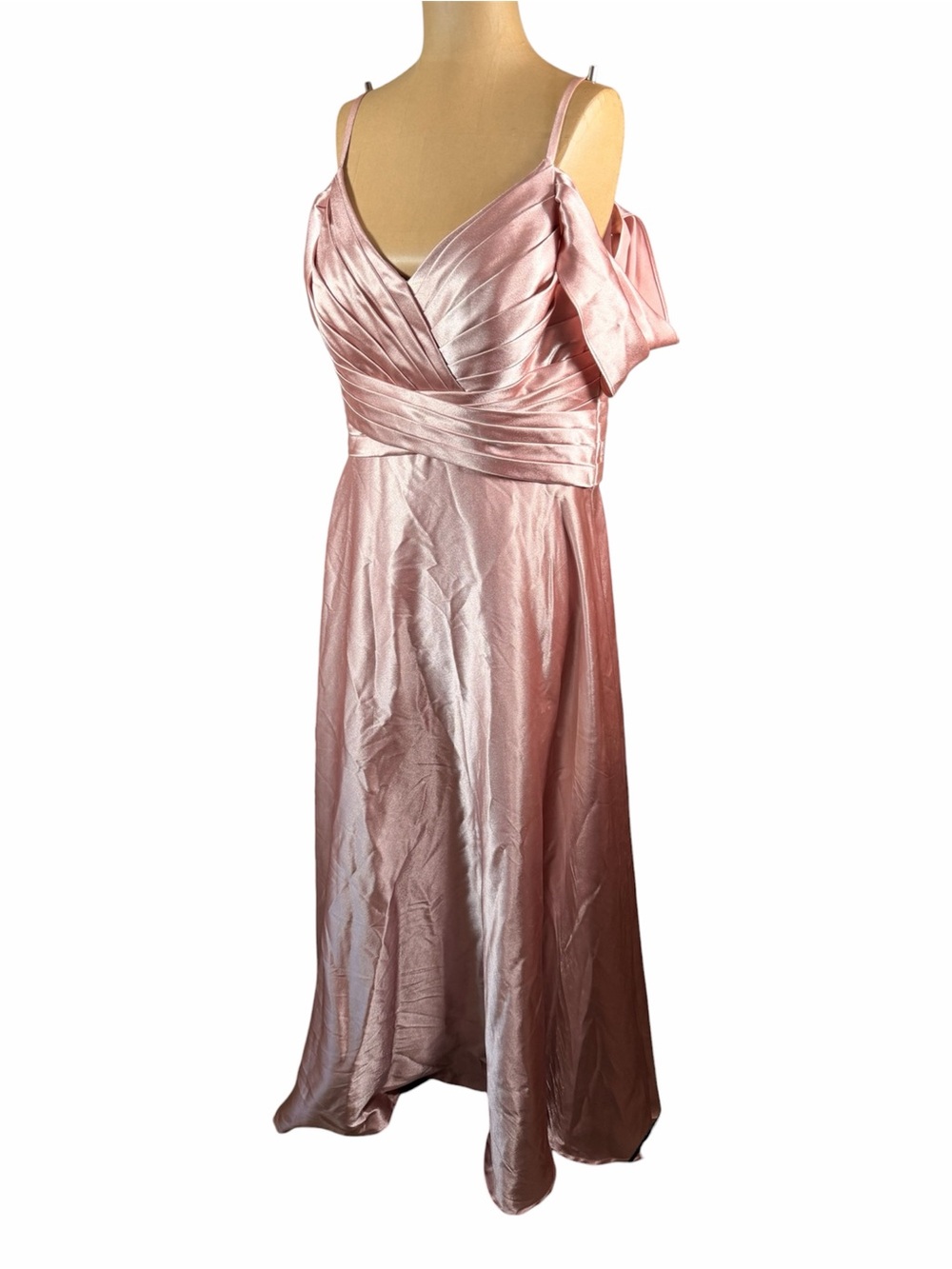 JJ’S HOUSE Satiny Pink Formal Evening Gown